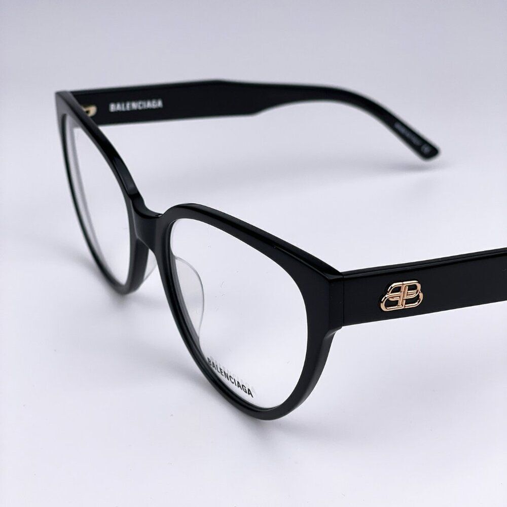 SALE! NEW Balenciaga Everyday BB0064O 001 Black Demo Cat Eye Women Eyeglasses - Picture 5 of 10